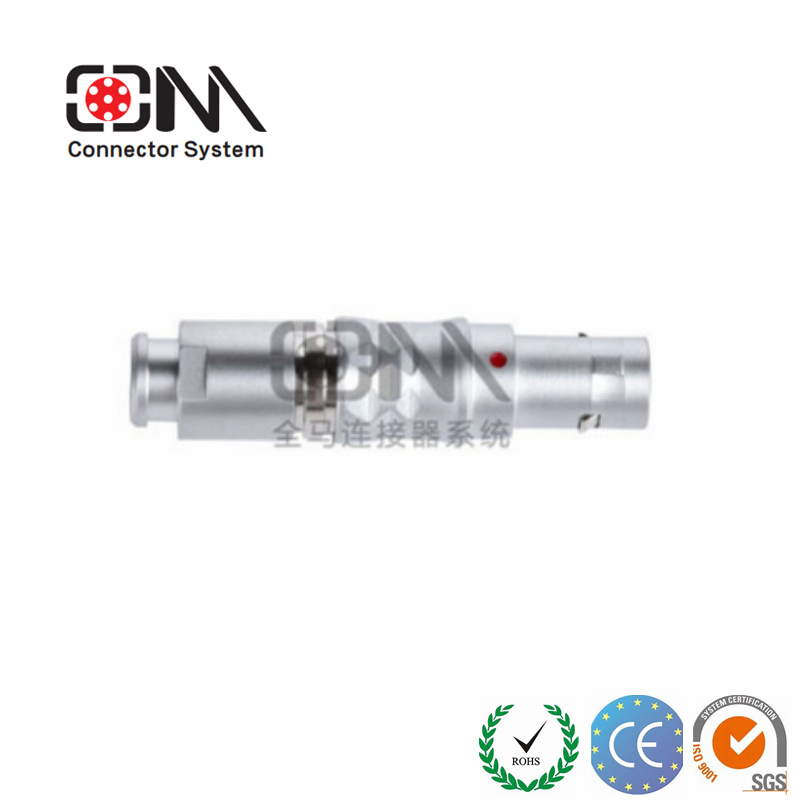 Qm B Serie Tgg Circular Push Pull Waterproof M12 RJ45 AC/DC Metal Aerial Electrical Connector
