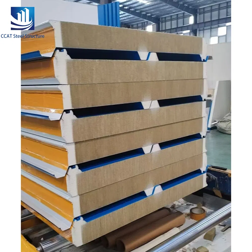 Hot Sales High-Quality Rockwool Sandwich Panels for Superior Insulation Solutions Building Materials