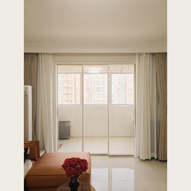 Aluminum Sliding Door with Thermal Insulation for Energy Efficiency Premium Aluminum Glass Door
