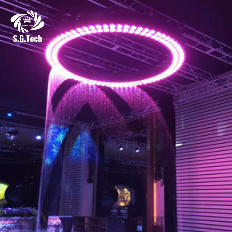 Factory Direct Sales Custom High-Quality LED Graphic Digital Water Curtain Design