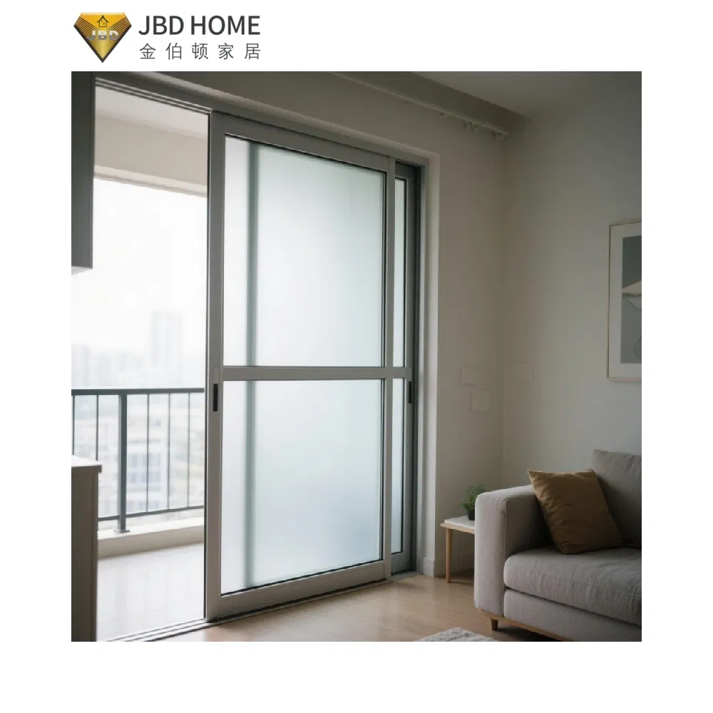 Double Glazed Aluminium Sliding Door for Balcony with Energy Efficiency Certification