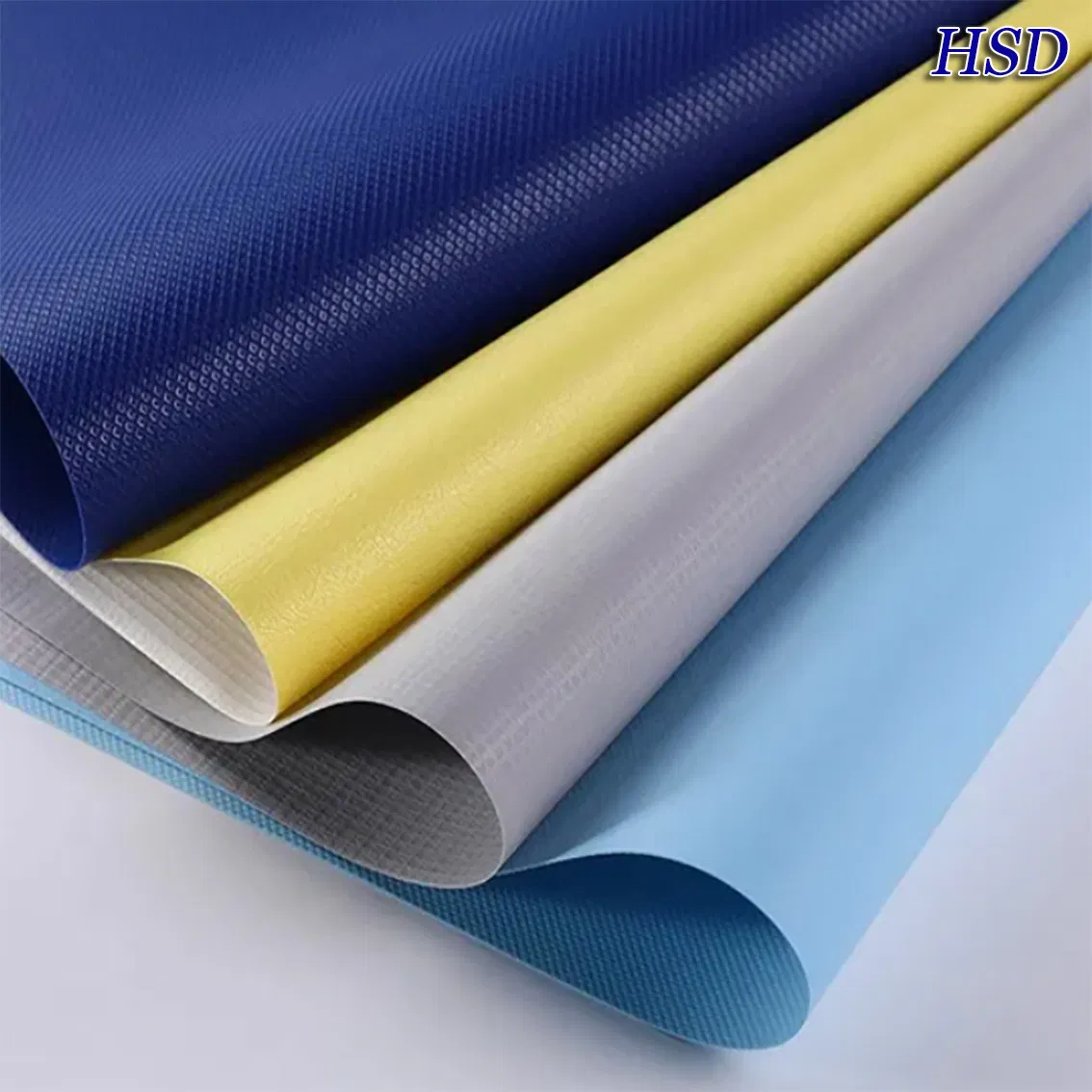 610GSM Customized PVC Coated Tarpaulin Waterproof Anti UV PVC Laminated Sunshade Tent Fabric