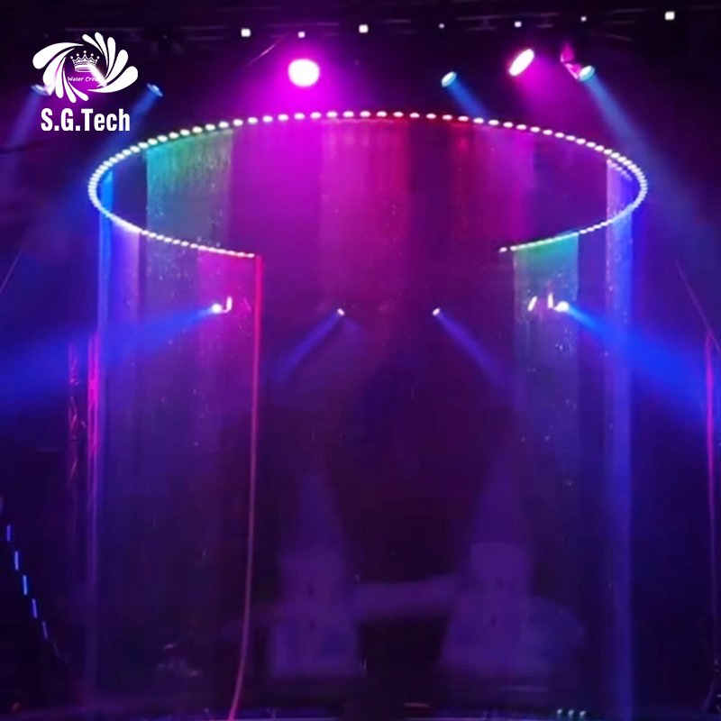 Water Crown New Design for Event Stage Show Digital Water Curtain Graphic Waterfall