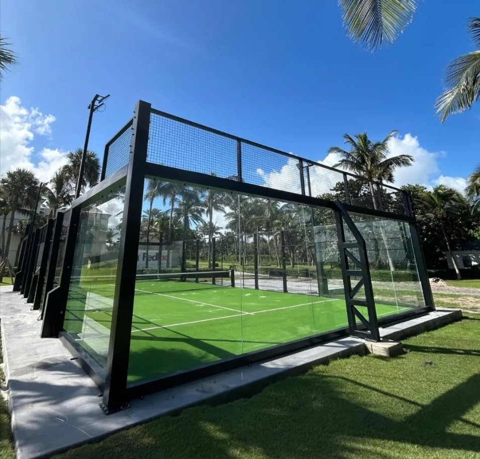 2025 Hot Selling Panoramic Padel Court Canchas De Padel Cost-Effective Outdoor Paddle Tennis Court