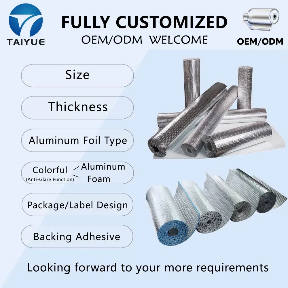 Factory Customized EPE Foam Insulation Aluminium Foil Thermal Insulation Material for Building