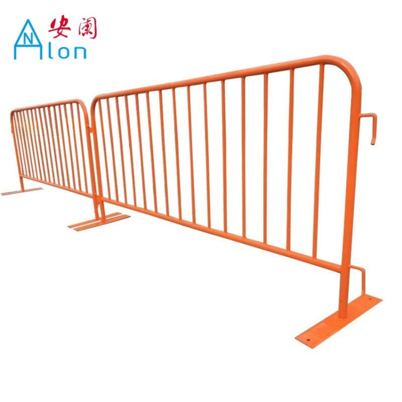 Powder Coated Galvanized Temporary Crowd Control Barrier with French Style for Pedestrian Safety Event Security and Bike Rack Use in Urban Public Spaces