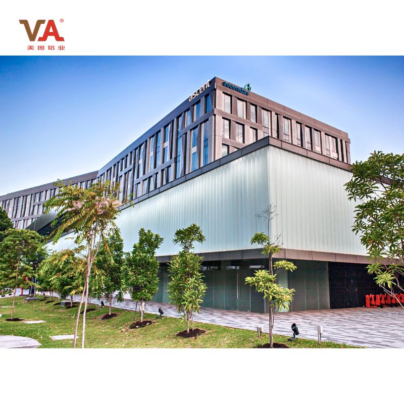 Modern Facade Buildings Unitized Architectural System High Quality Glass Aluminium Singapore Science Park