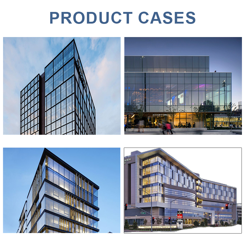 Insulated Aluminum Frame Glass High Performance Building Envelopes Curtain Wall