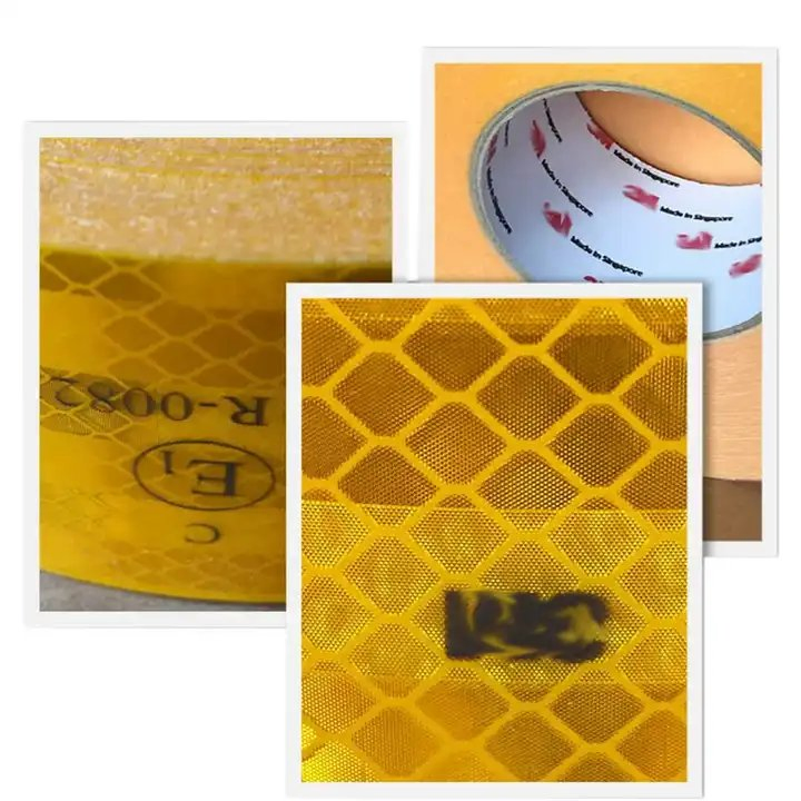 ECE 104r 00821 2inch Reflective Tape Red White Yellow Night safety Reflective Tape