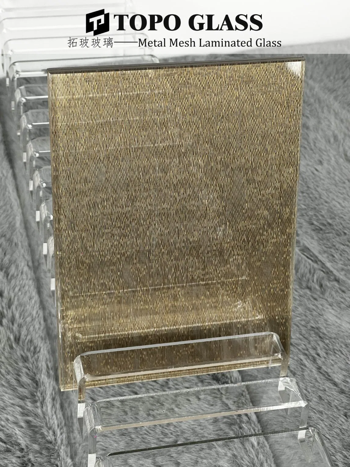 Decorative Metal Mesh Laminated Glass for Architectural &amp; Interior Applications