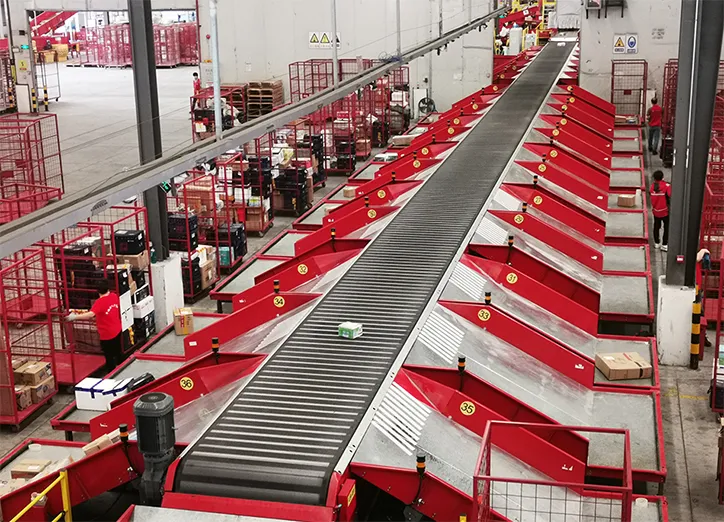 Narrow belt sorter details