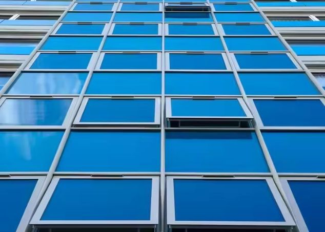 Modern Style Fixed Window Glass for Large Buildings High Quality Inlaid Door Exteriors-for Villas Aluminium Steel Curtain Walls