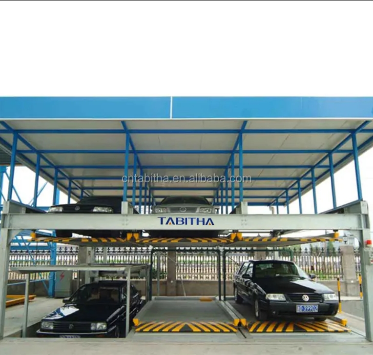 Multi Level -5 -4 -3 -2 -1 2 3 4 5 6 CE Tabitha Sliding Lifting Platform Automatic Pit Under Ground Car Puzzle Parking System