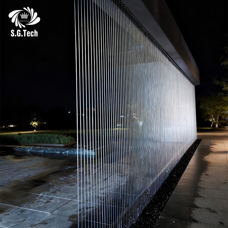 Water Crown Modern Design for Event Party Decoration String Water Curtain