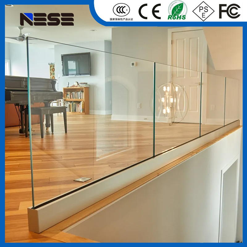 Architectural Frameless Glass Railing System for Residential and Commercial Use