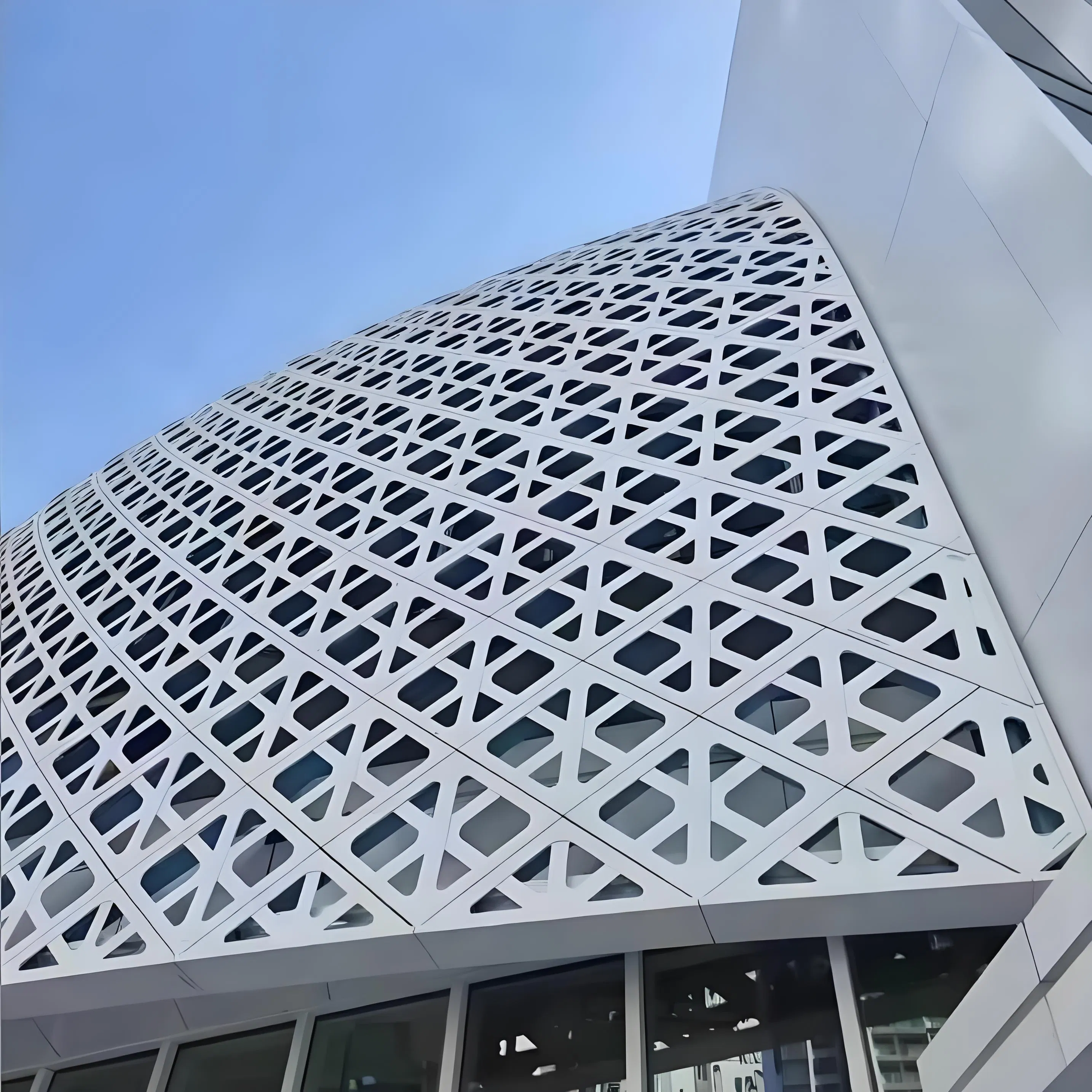 3D Aluminum Building Materials for Modern Office Building Cladding Solutions