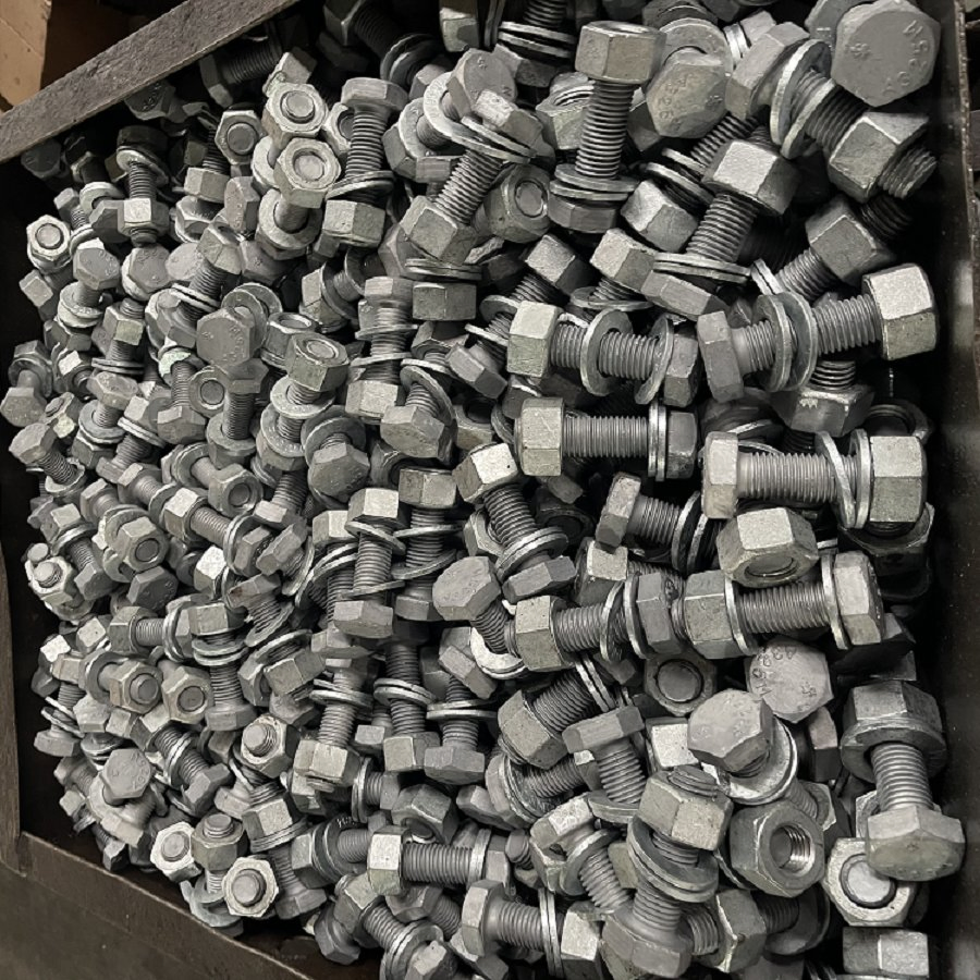 ASTM A325m Heavy Hex Bolt 8.8 Grade Hot DIP Galvanized M12 M16 M18 Weather Resistant Carbon Steel Hex Bolts for Heavy Duty Structural Connections