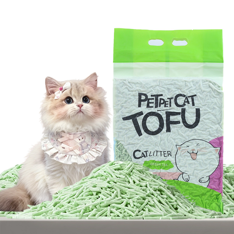 OEM All-Natural Eco-Friendly Premium Clumping Easy Tofu Cat Litter Bulk Comfort Pet Dust Free Litter