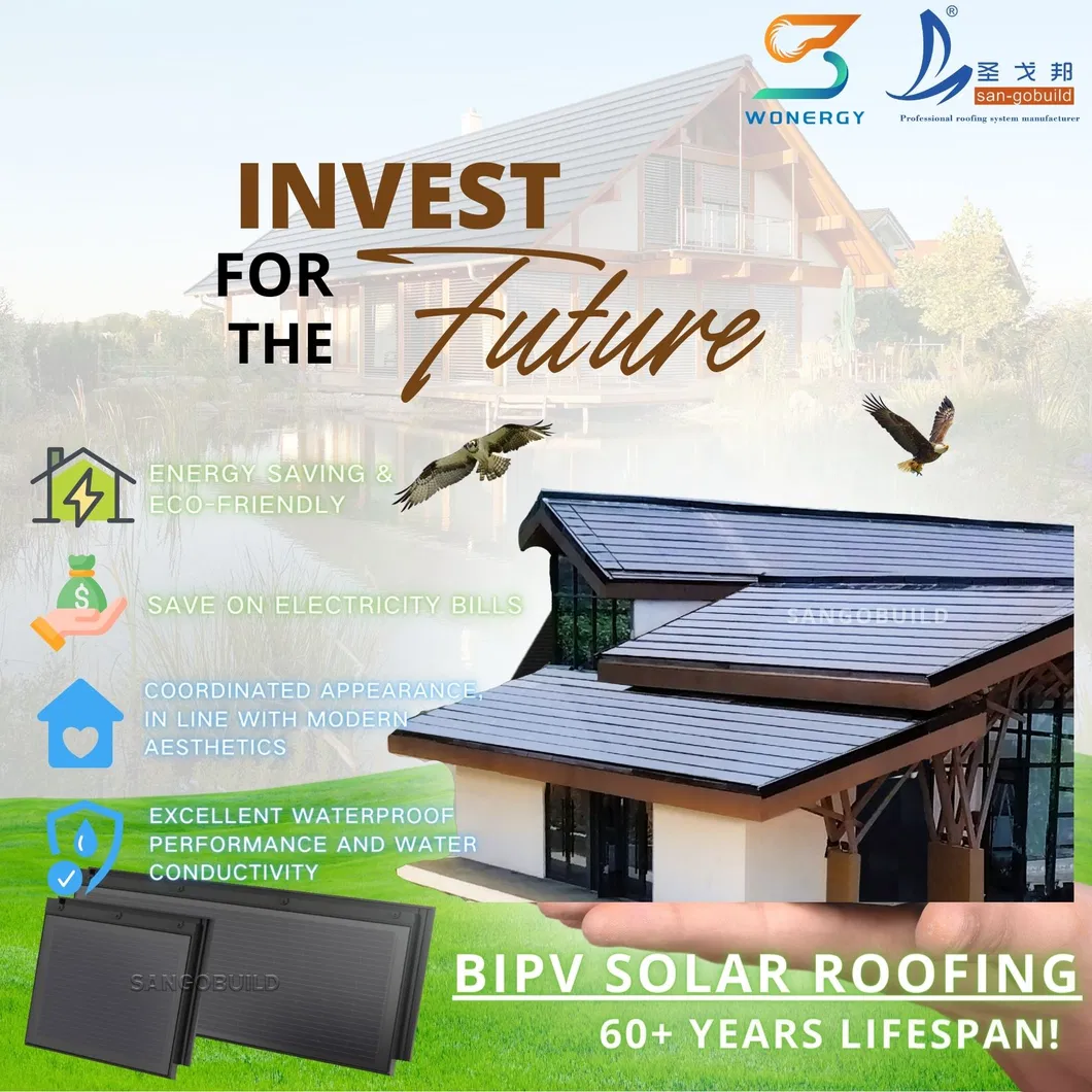 Solar Roofing BIPV Tiles