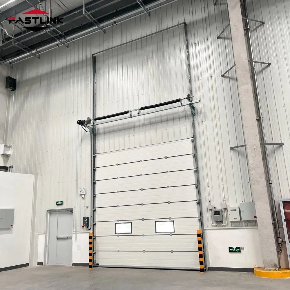Fastlink Premium Energy Saving Industrial PU High Efficiency Automatic Sliding Alloy Insulation Sectional Doors