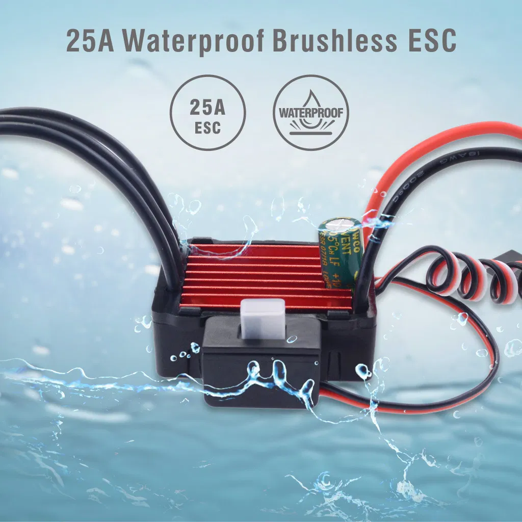 2430 Waterproof ESC Brushless Motor Speed Controller Kit for RC Model Cars/Boat