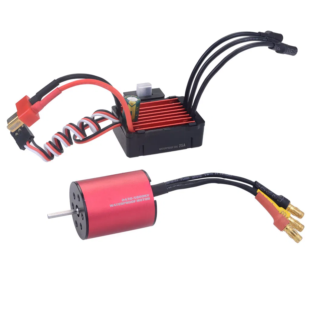2430 Waterproof ESC Brushless Motor Speed Controller Kit for RC Model Cars/Boat