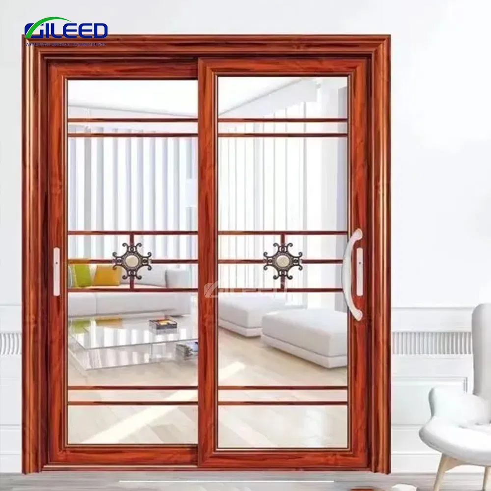 High Energy Efficiency Big View Double Glazing Aluminum Sliding Glass Doors