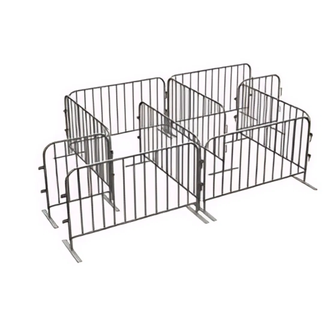 Factory Sales Crowd Control Barrier Road Barrier Professional Customization Mobile Crowd Barrier Protection Foldable Easy Storage Security Temporary Fence