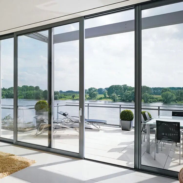 Hot Sell Good Price Energy Efficiency Hurricane Impact Fully Tempered Double Glazing Thermal Break Aluminum Lift Sliding Door