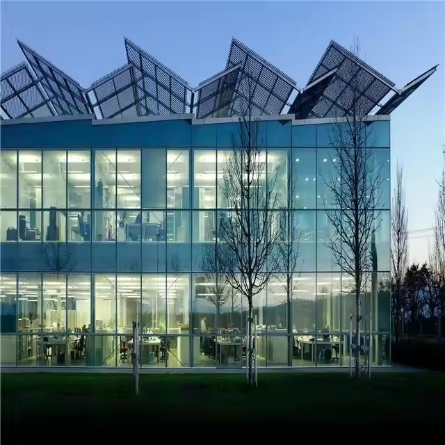Open Window Curtain Wall System Panoramic Glass Facade