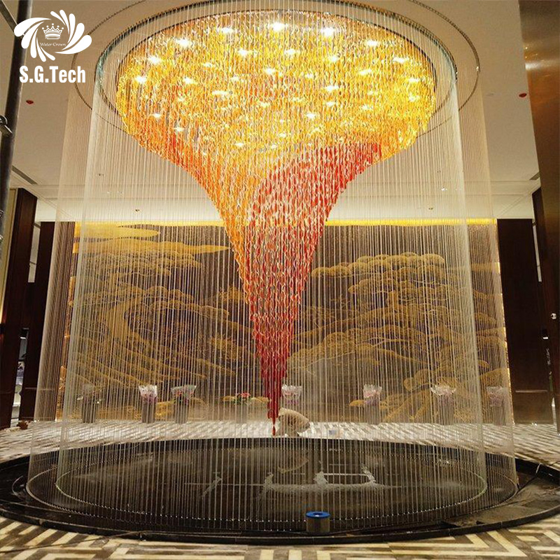 Water Crown Modern Design for Event Party Decoration String Water Curtain