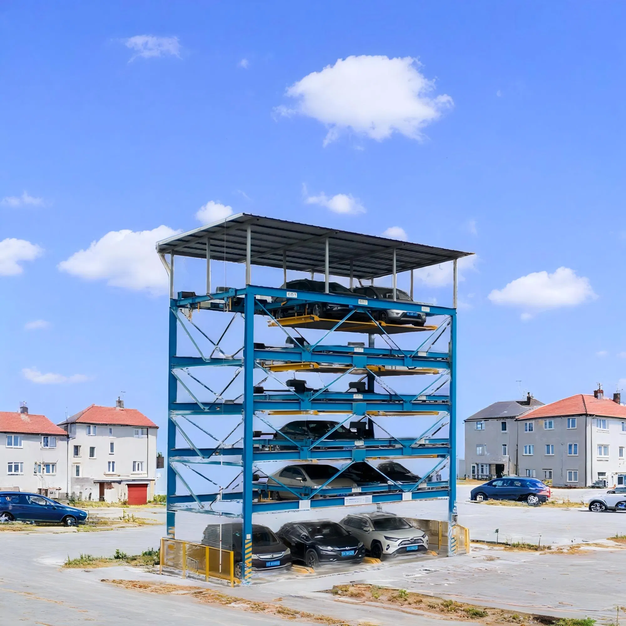 Mechanized Parking Multiple Floor Parking Garage 6 Floor Mechanical Puzzle Parking System
