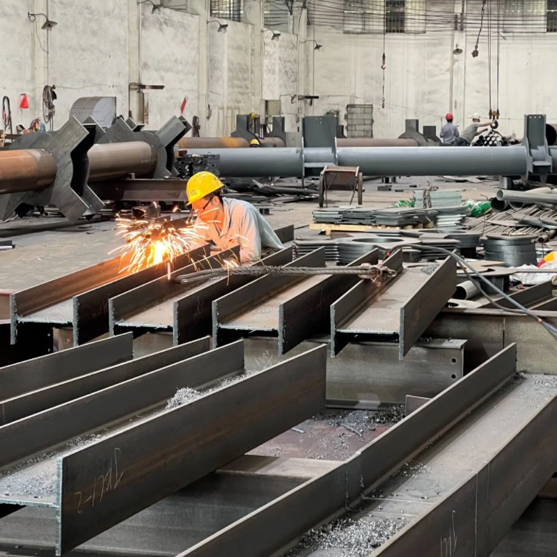 Metal Building Fast Installing Customized Hangar Warehouse Exhibition Hall Canopy Steel Structue