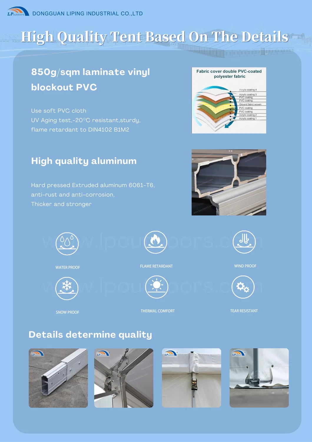 Warehouse Tent Details