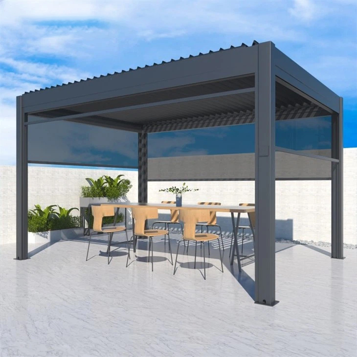 Electric Outdoor Motorized Waterproof Aluminium Pergola Manufacturers