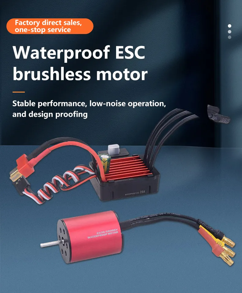 Waterproof ESC Brushless Motor Kit