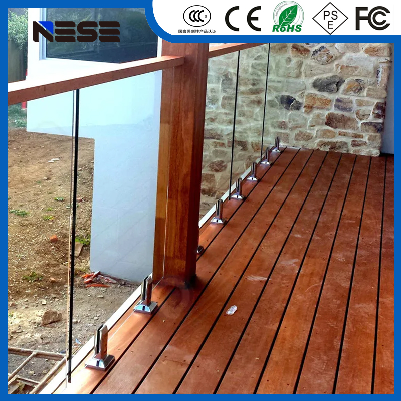 Custom Tempered Glass Balustrade System for Balcony Stair and Terrace Safety