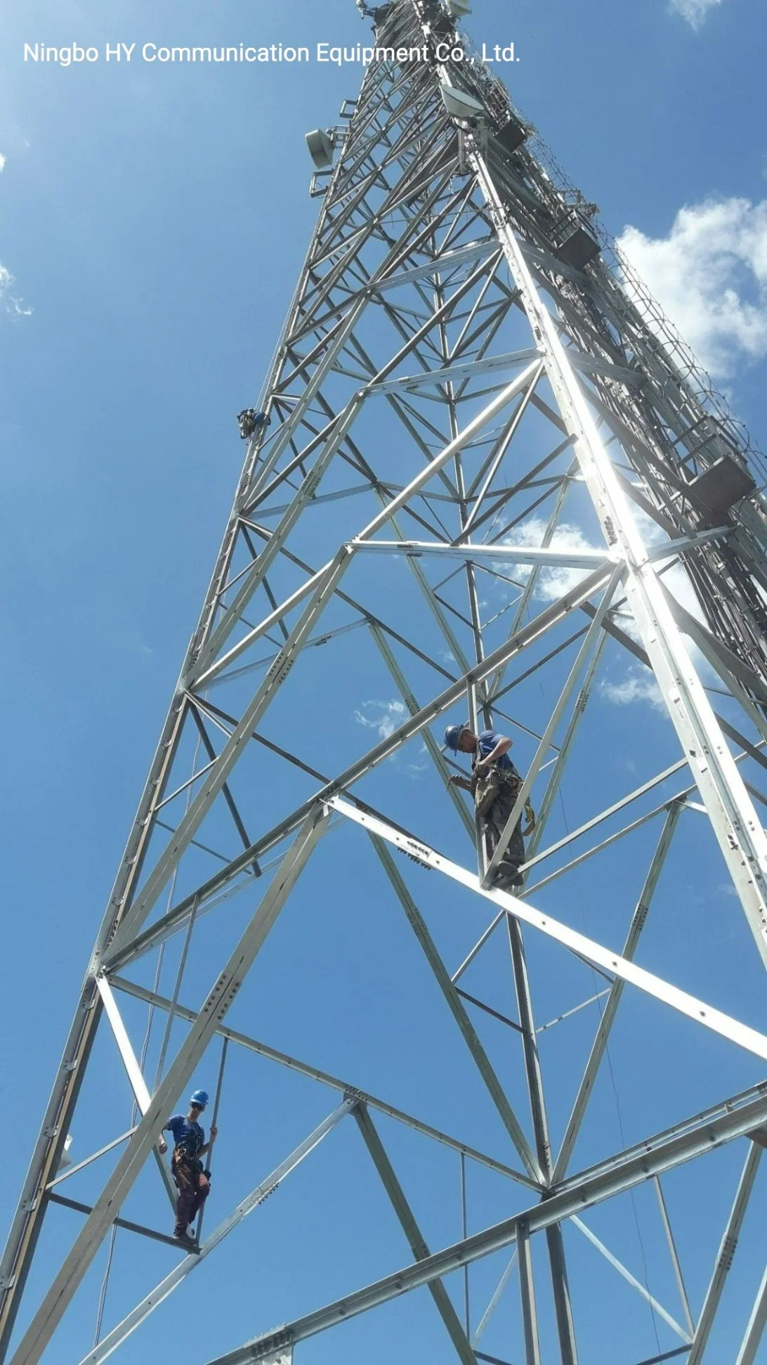 HDG Self Supporting Steel Telecom Tower with Customization and Related Accessories