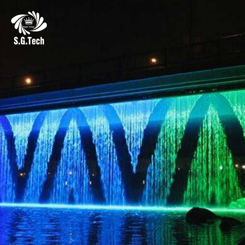 Factory Direct Sales Custom High-Quality LED Graphic Digital Water Curtain Design