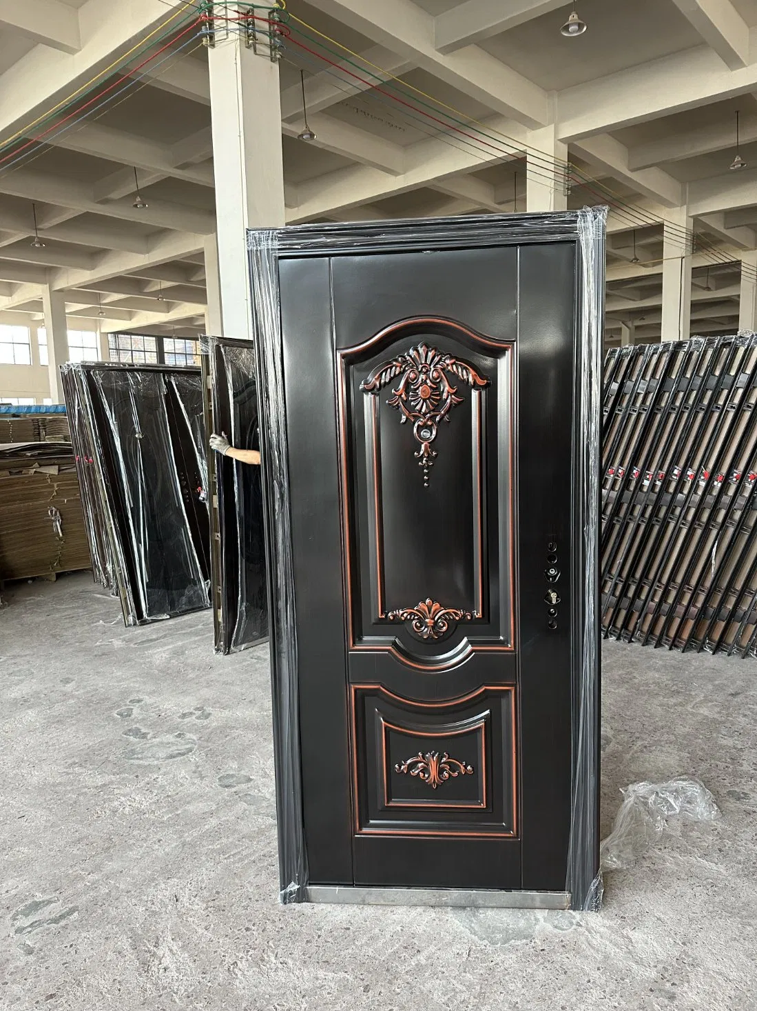 8 Languages Smart Lock Exterior Steel Door Entry Metal Front Security