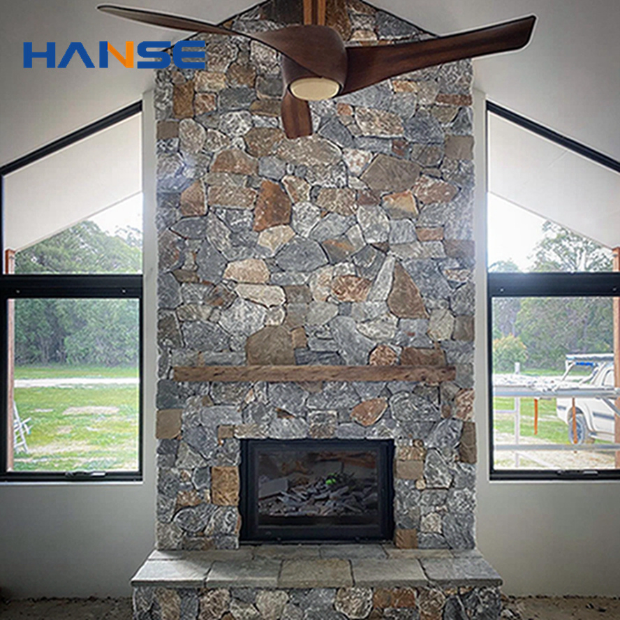 Building Facade Natural Feature Ledgestone Wall Cultured Veneer Stone Ocean Green Thick Slate Cladding