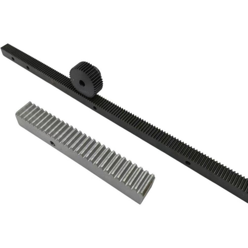 Straight or Tooth Gear Rack with Mounting Holes1m/1.25m/1.5m/2m Length Customization for CNC