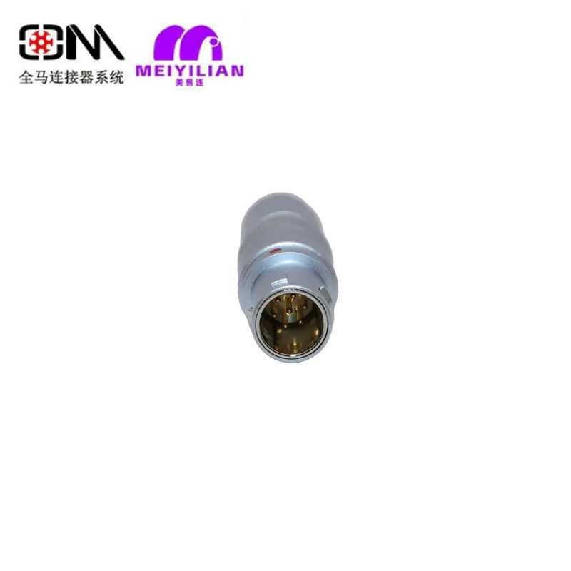 Qm B Serie Tgg Circular Push Pull Waterproof M12 RJ45 AC/DC Metal Aerial Electrical Connector