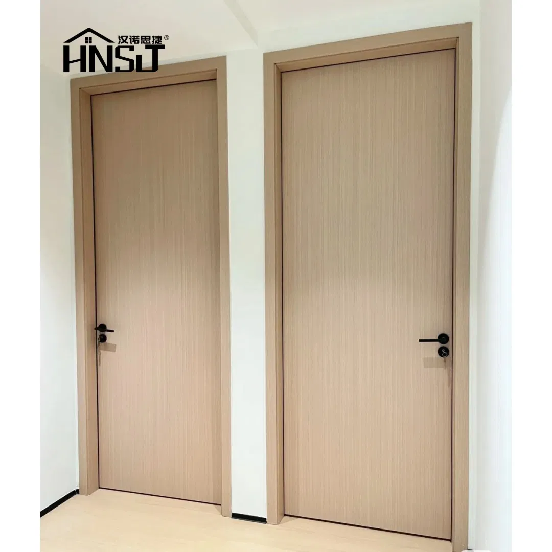 Wholesale Solid Wood Door Interior Wooden WPC Room Composite Entrance House Door Exterior Main Door Teak Wood Double Door Design Solid Wood Entrance Door Woo