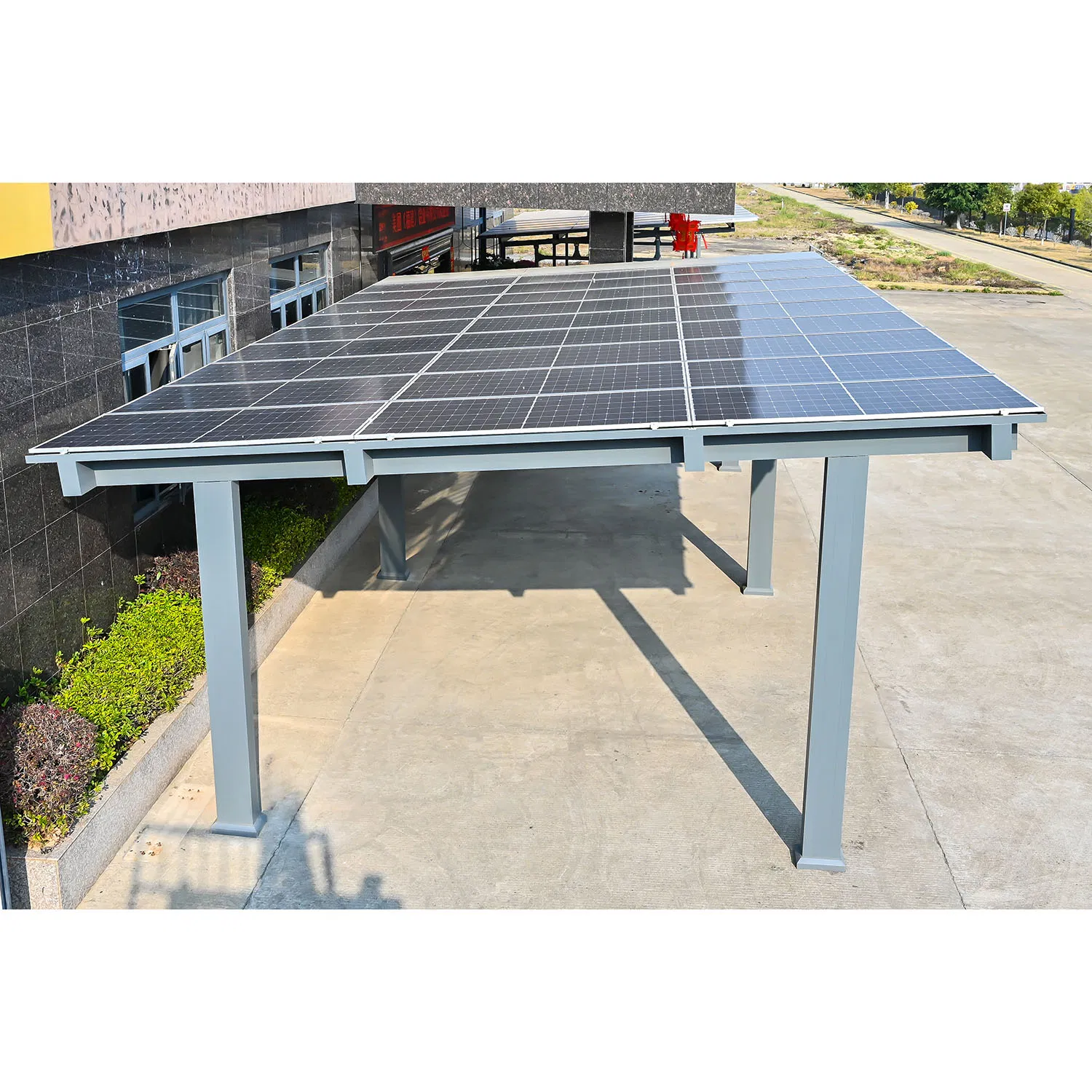 Customized Weather Resistance Aluminum Carport with Solar Panel for Car Parking