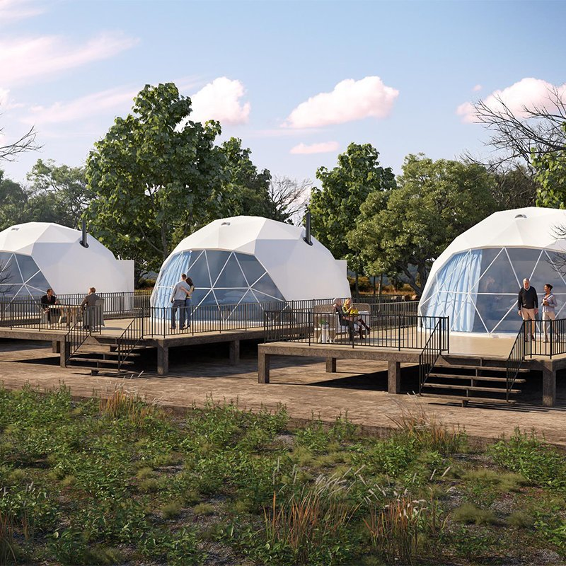 4 Season Transparent Gazebo Glamping Tent Geodesic Dome Kit