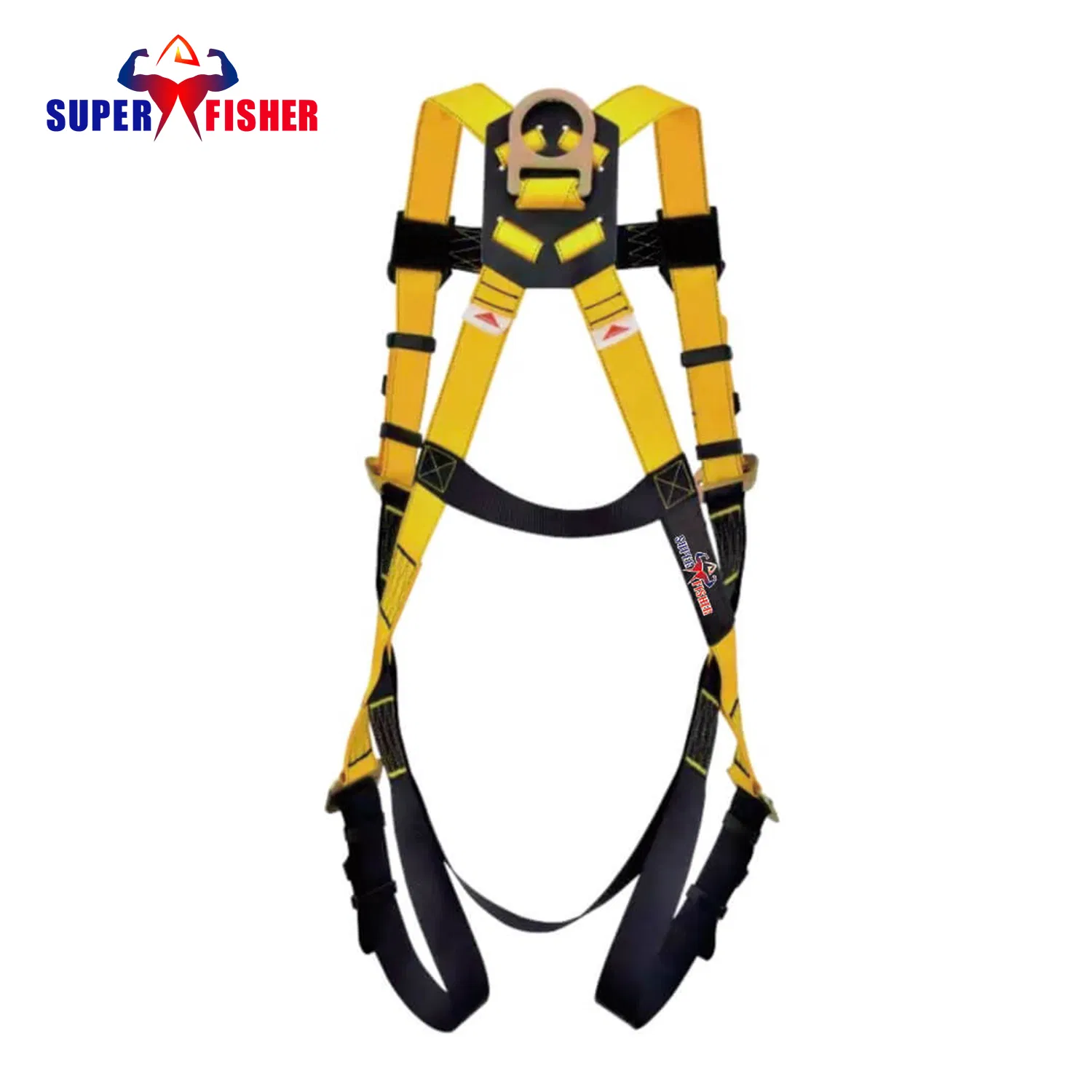 Full Body Safety Belt Harness Personal Protect Equipment Fall Protection Life Security Fall Arrest Polyester Webbing with Lanyard