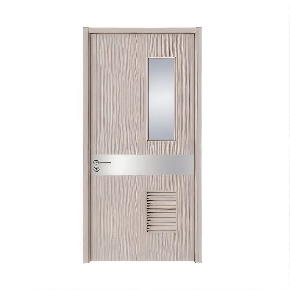 Commercial Use High Standard Hygienic Medical Door WPC Hospital Door Laminated Wooden Clean Patient Room Door