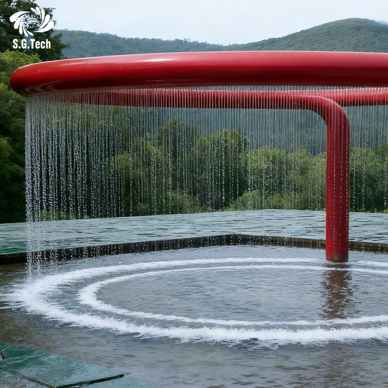 Water Crown Luxury Stainless Steel Water Curtain Custom Indoor &amp; Outdoor Waterscape Design