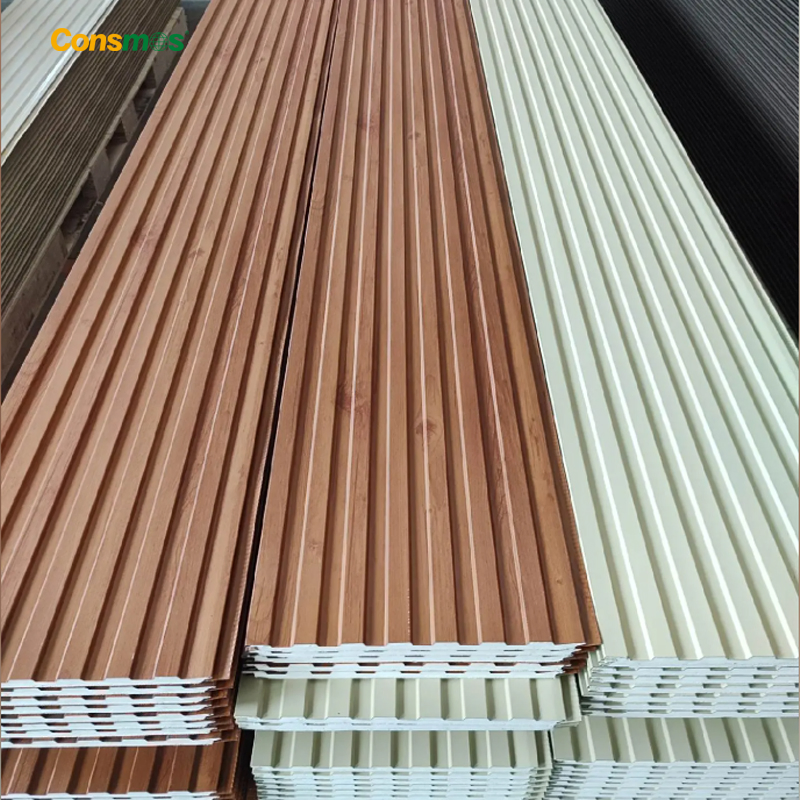 Prefab Construction Material Sound-Proof Composite Insulation Board EPS/PU Wall/Roof Sandwich Panels for Building